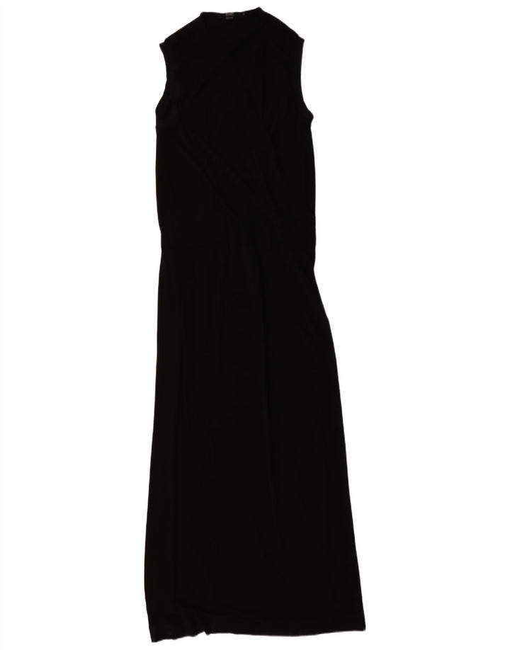 Seventy Femme Robe Longue Sans Manches IT 46 Large Noir Viscose