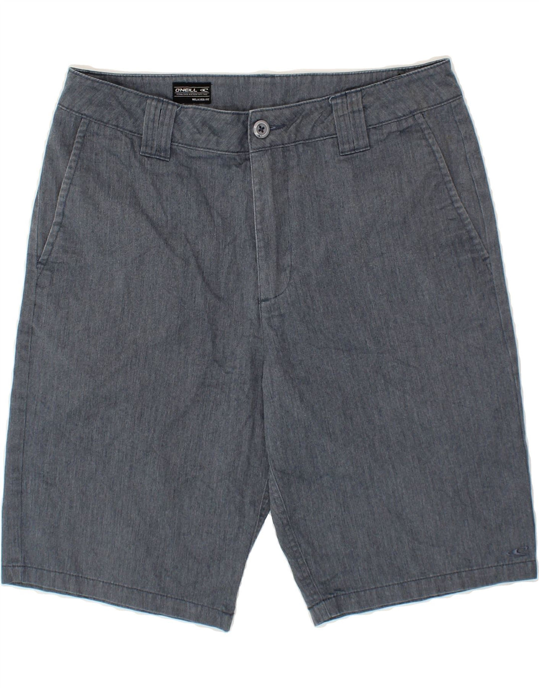 O'NEILL Mens Relaxed Fit Chino Shorts W30 Medium Grey Polyester Vintage O'Neill and Second-Hand O'Neill from Messina Hembry 