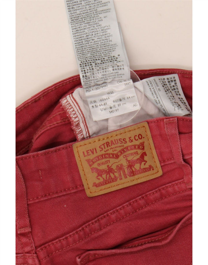 Levi's Jean Slim 712 Femme Rouge W25 L26 Coton
