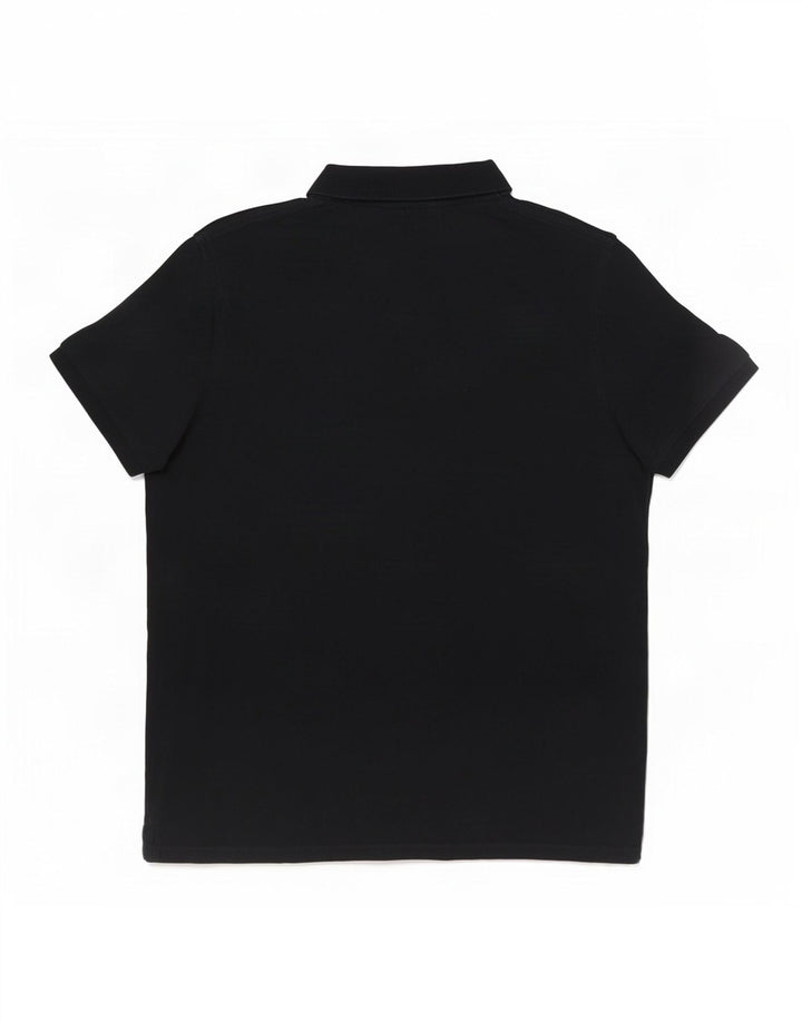 Gant Polo Graphique Homme Large Noir Coton