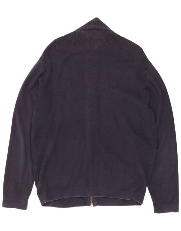 Tommy Hilfiger Cardigan pour homme en coton bleu marine Taille L