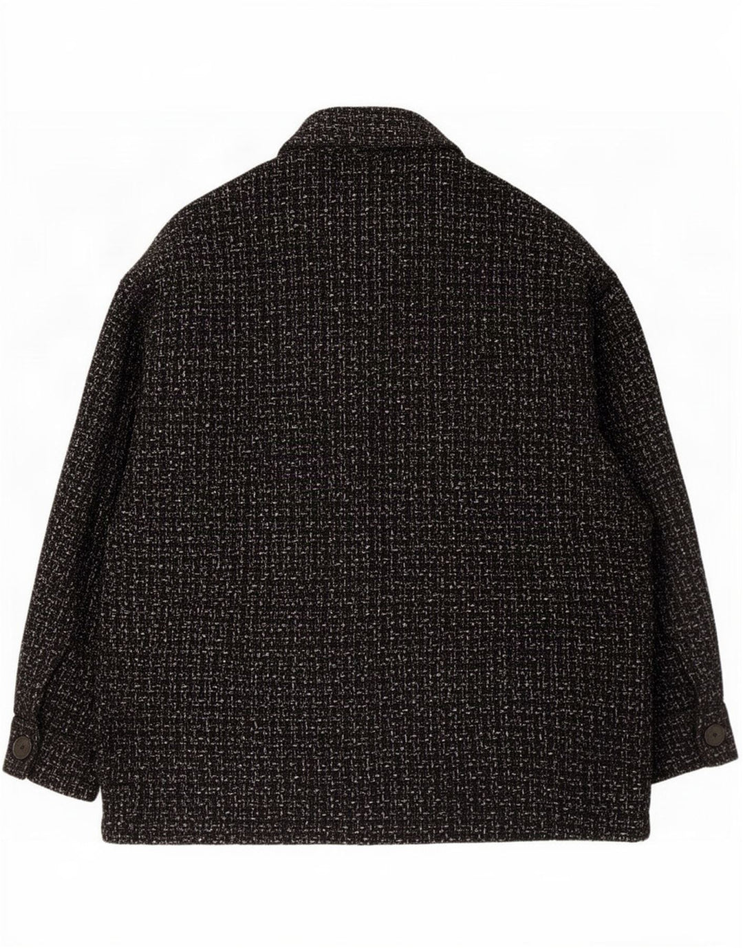 Zara Veste utilitaire surdimensionnée pour femme UK 14 en coton à carreaux noir moyen