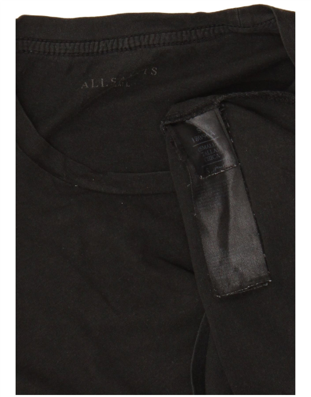 ALL SAINTS T-Shirt Homme Haut Petit Noir Coton