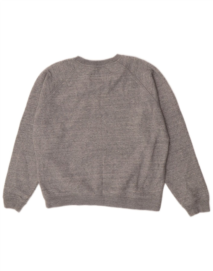 Jack Wills Sweat-shirt pour femme UK 12 Gris moyen Coton