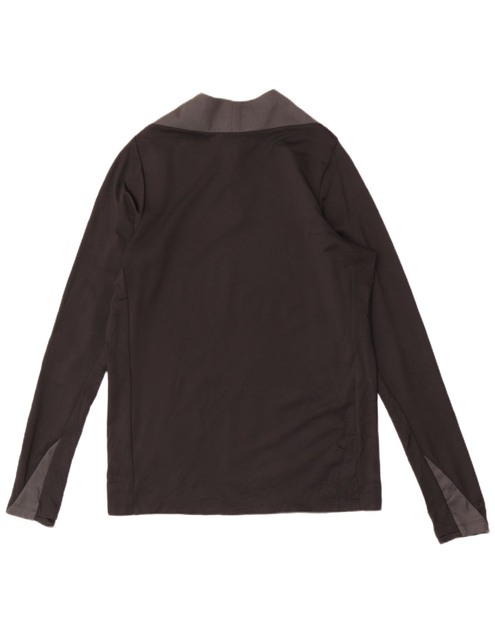 NIKE Haut de survêtement Dri Fit à col zippé pour homme Noir moyen Colourblock