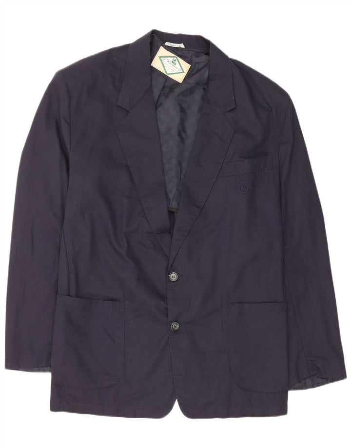 Wampum Veste Blazer 2 Boutons Homme XL Bleu Marine Coton