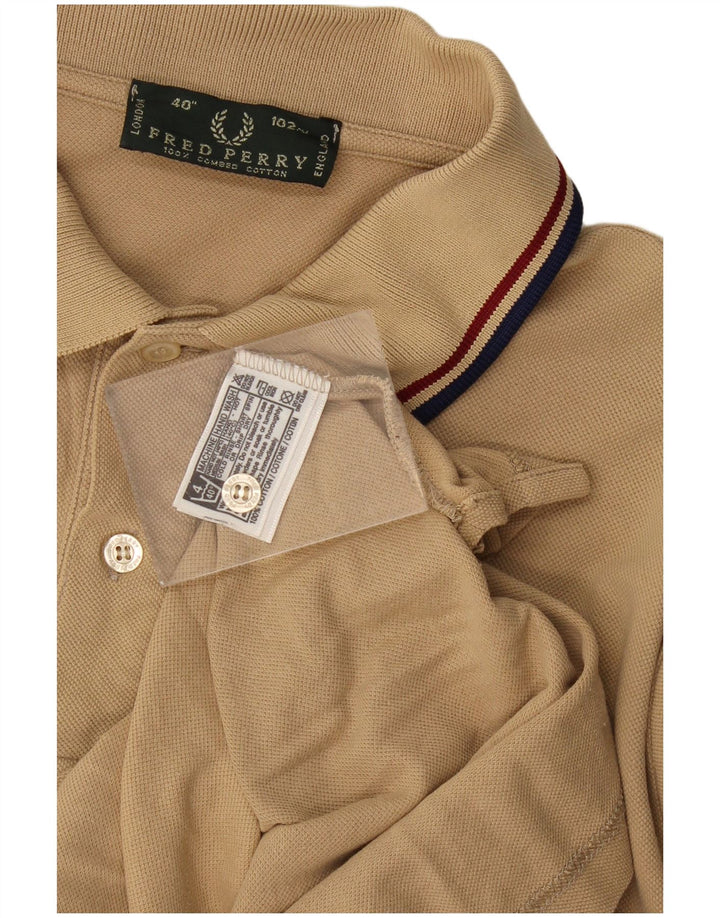 Fred Perry Polo Homme Petit Coton Beige