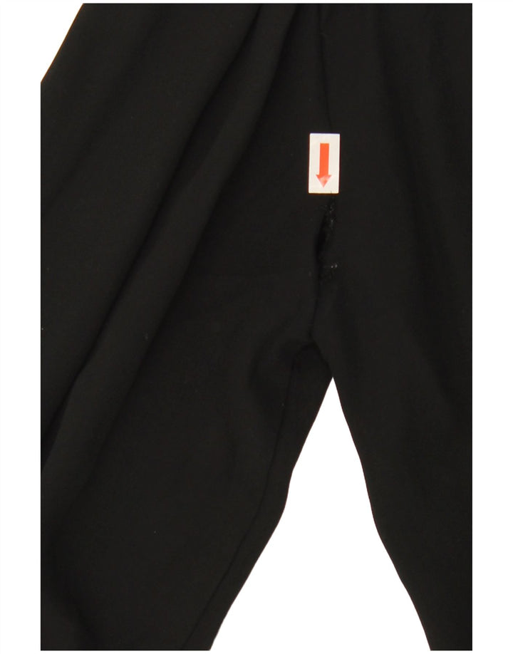 Zara Chemisier à manches longues avec cravate sur le devant pour femme UK 10 Petit Noir Polyester