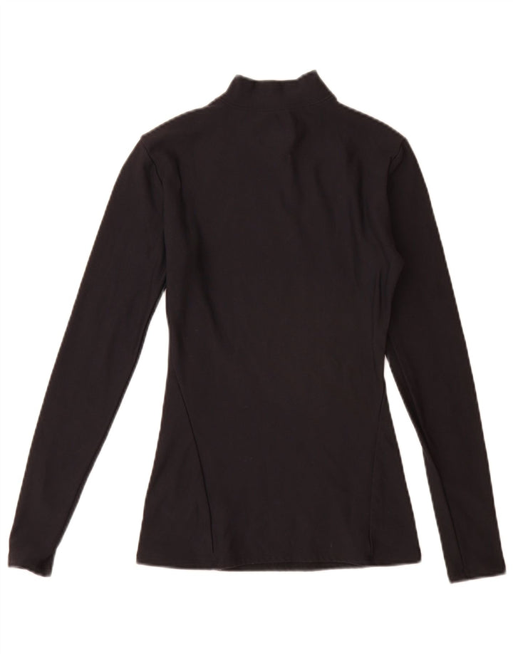 Under Armour Haut à manches longues pour femme UK 10 Small Bleu marine Nylon