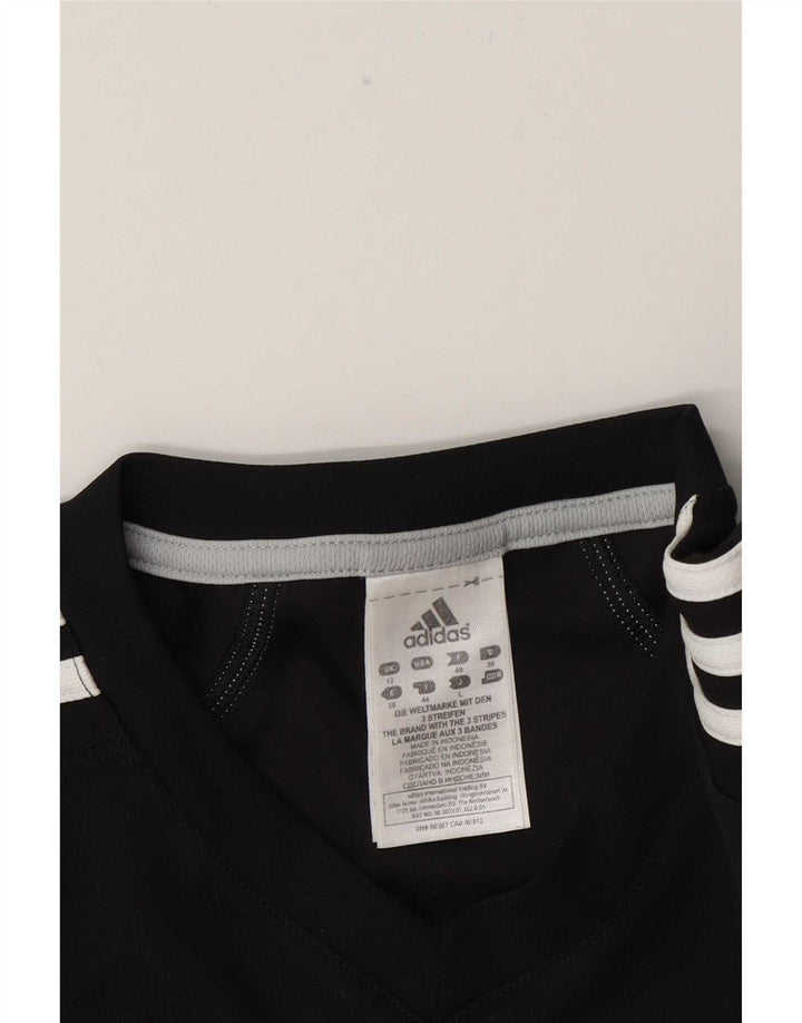 Adidas Femmes Response Top Manches Longues UK 12 Moyen Noir Polyester