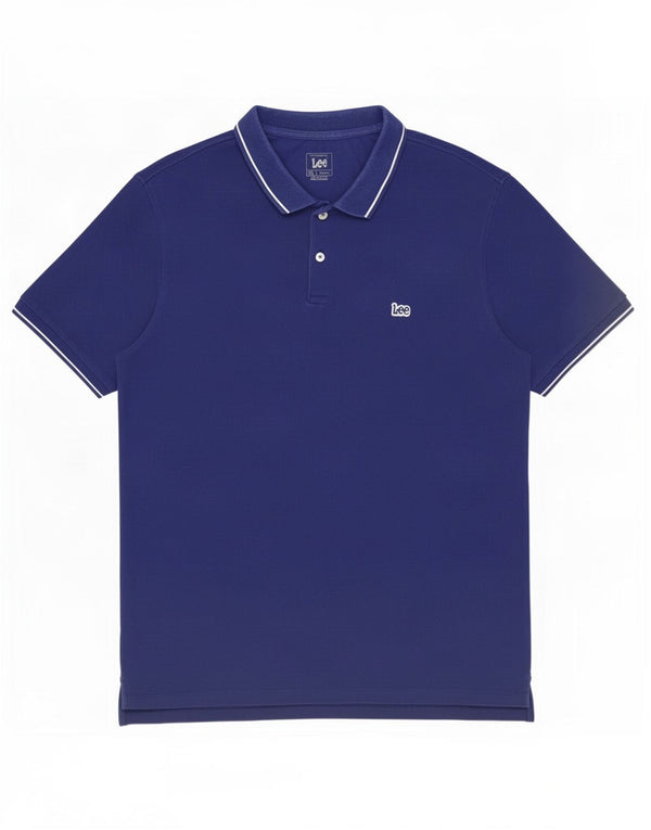 Lee Polo coupe classique pour homme 2XL en coton bleu marine