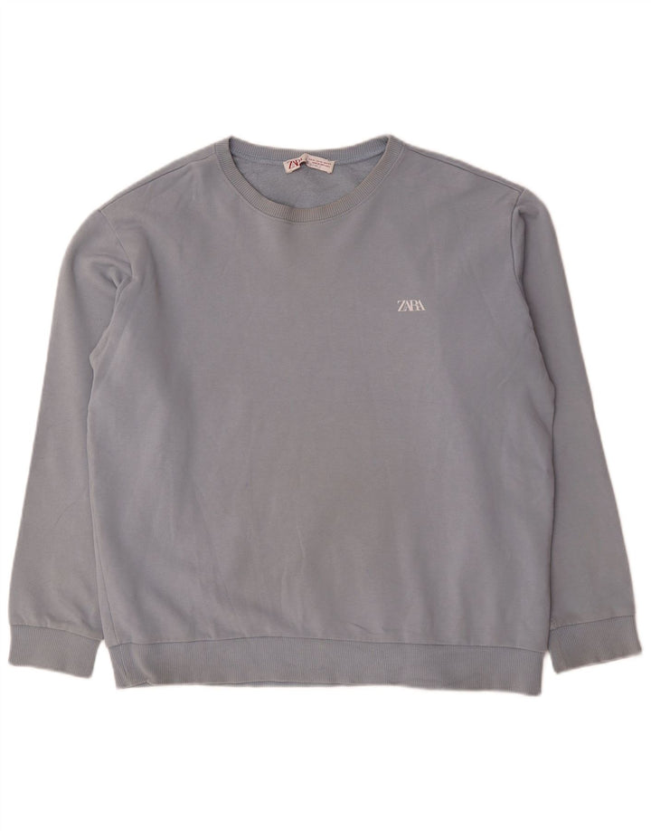 Zara Homme Sweatshirt Jumper XL Bleu Coton