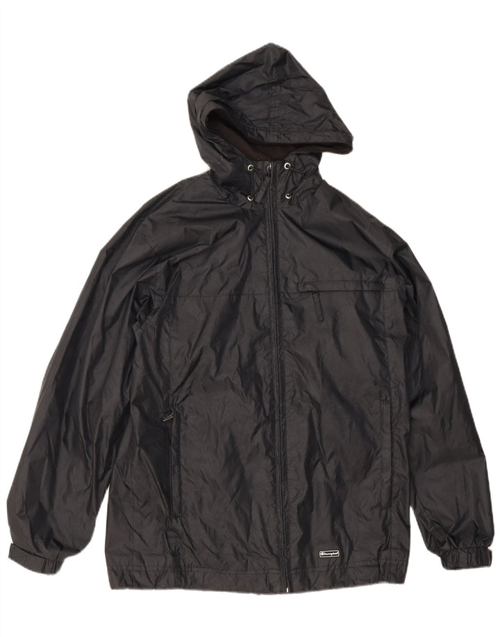 Champion Veste de pluie à capuche pour homme UK 36 Small Noir Polyamide