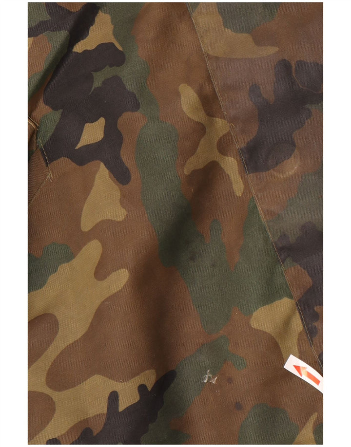 veste militaire homme vintage UK 42 XL Kaki Camouflage Polyester