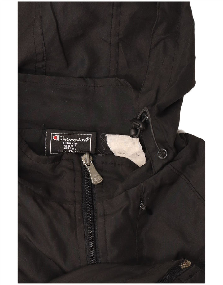 Champion Veste de Pluie à Capuche Fille 13-14 Ans Noir