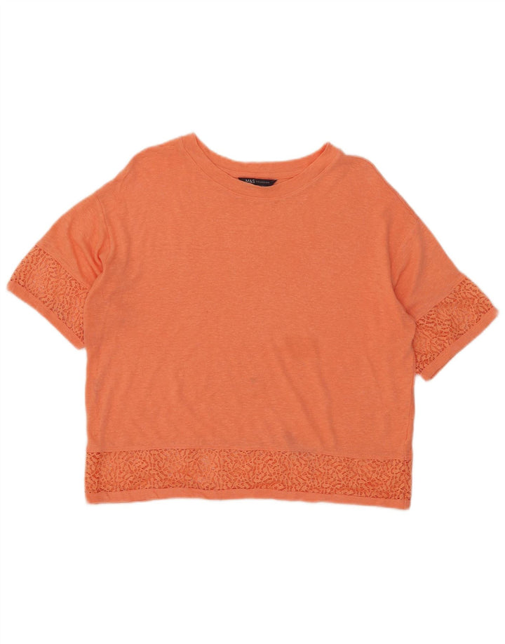 Marks & Spencer T-shirt court surdimensionné pour femme UK 10 Small Orange
