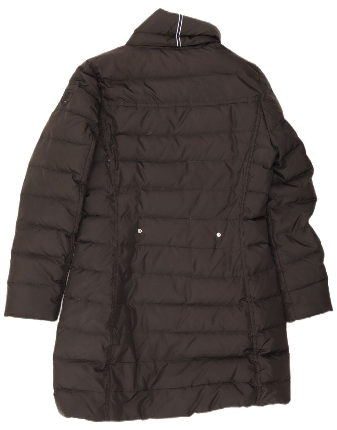 Tommy Hilfiger Manteau rembourré pour femme UK 44 Medium Noir Polyester