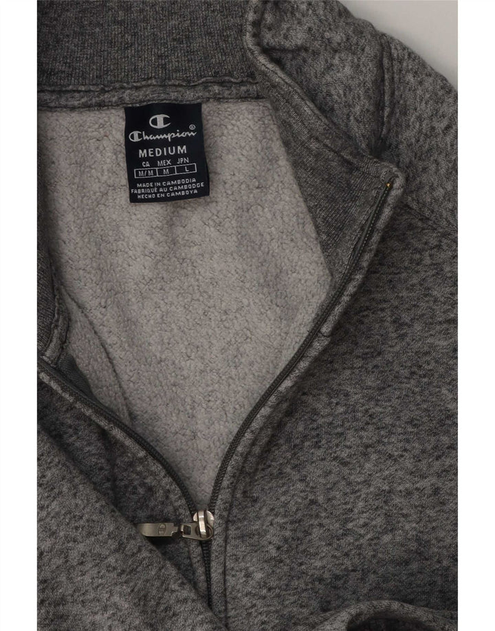 Champion Veste de Survêtement Homme Gris Moyen Moucheté Coton