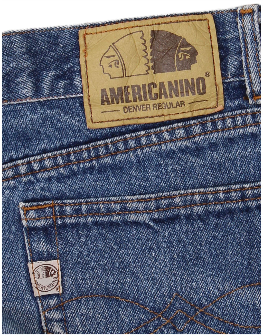 AMERICANINO Jean Droit Homme W34 L28 Bleu