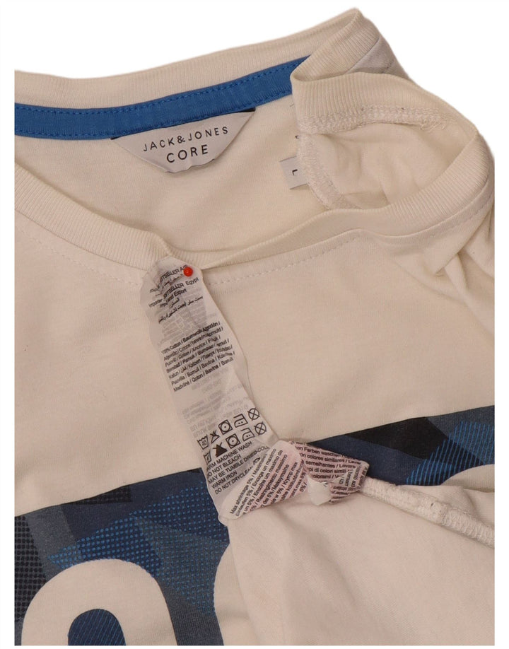 Jack & Jones T-Shirt Graphique Homme Grand Blanc Coton