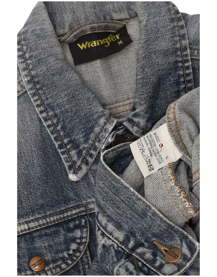 Wrangler Veste en jean pour femme UK 14 Coton bleu moyen