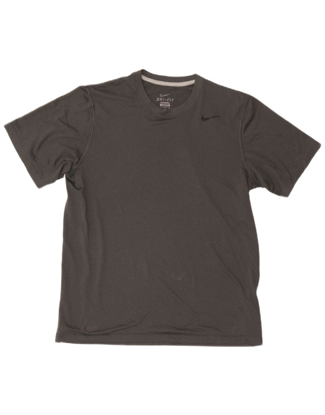 Nike Hommes Dri Fit T-Shirt Haut Large Gris Polyester