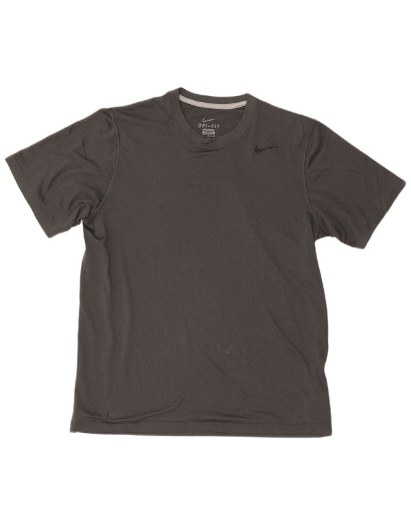 Nike Hommes Dri Fit T-Shirt Haut Large Gris Polyester