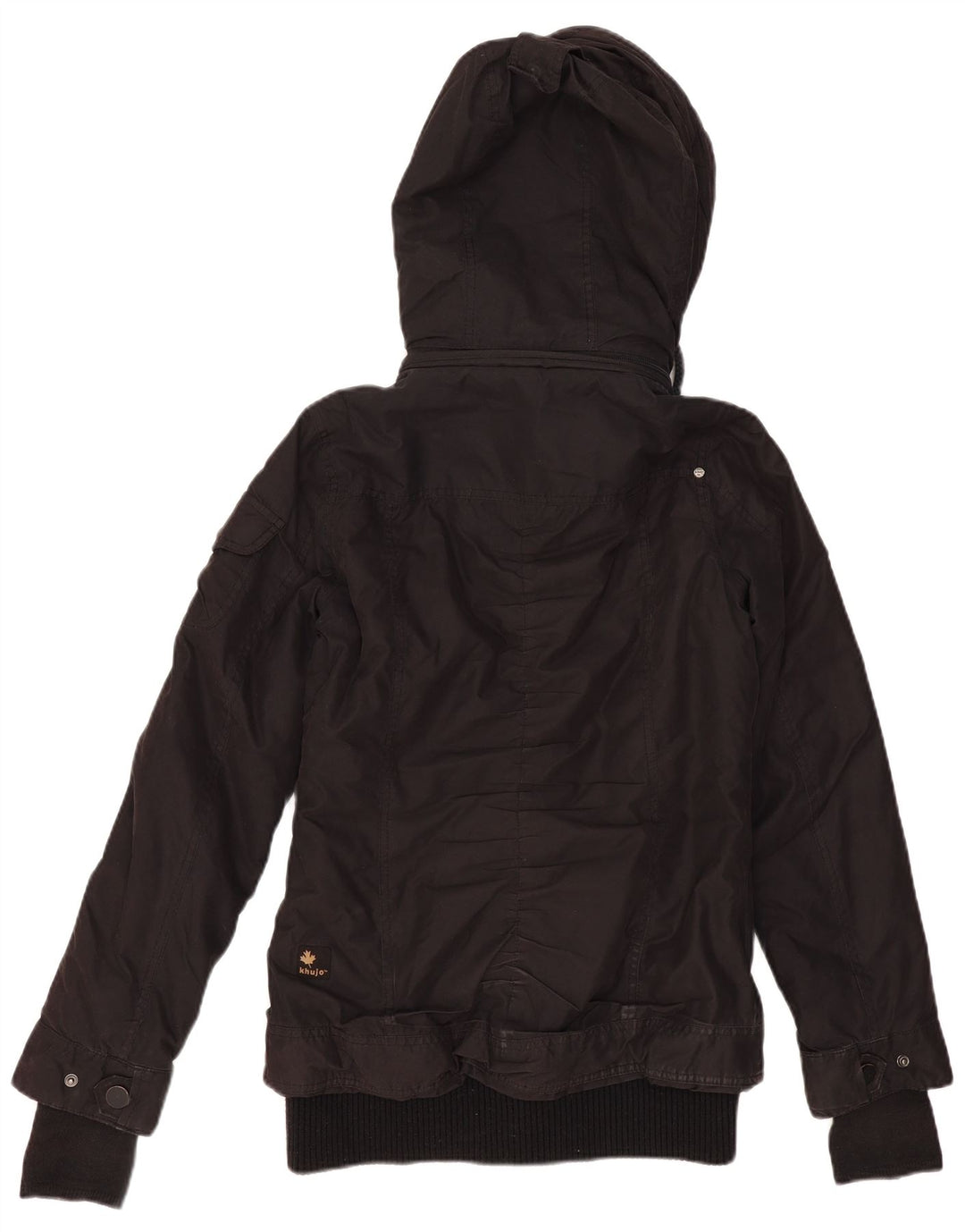 KHUJO Veste utilitaire à capuche pour homme UK 38 Medium Noir Polyester