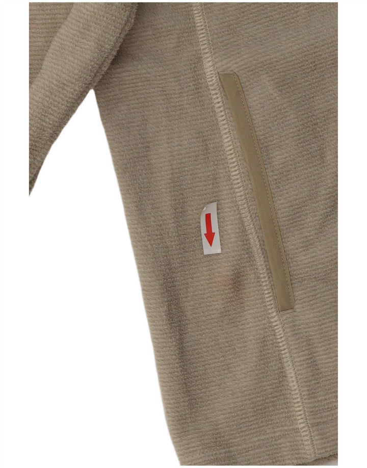 Jack Wolfskin Veste Polaire Femme UK 8/10 Petit Beige Polyester