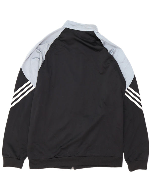 ADIDAS Veste de survêtement pour homme Large Noir Colorblock Polyester