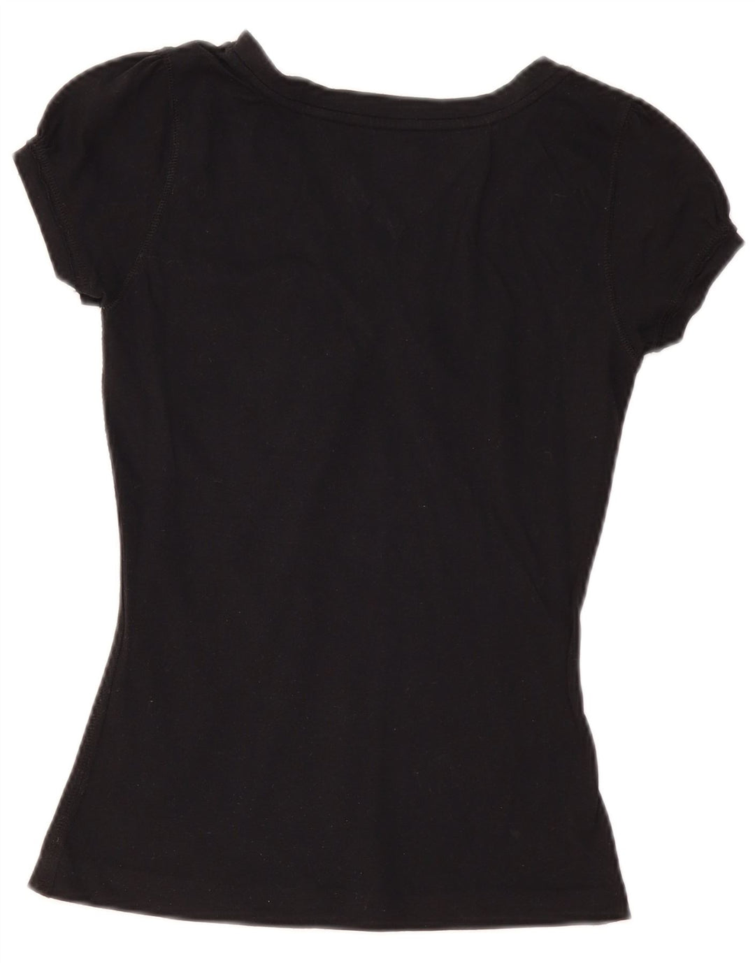 TOMMY HILFIGER Womens T-Shirt Top UK 10 Small Black Vintage Tommy Hilfiger and Second-Hand Tommy Hilfiger from Messina Hembry 