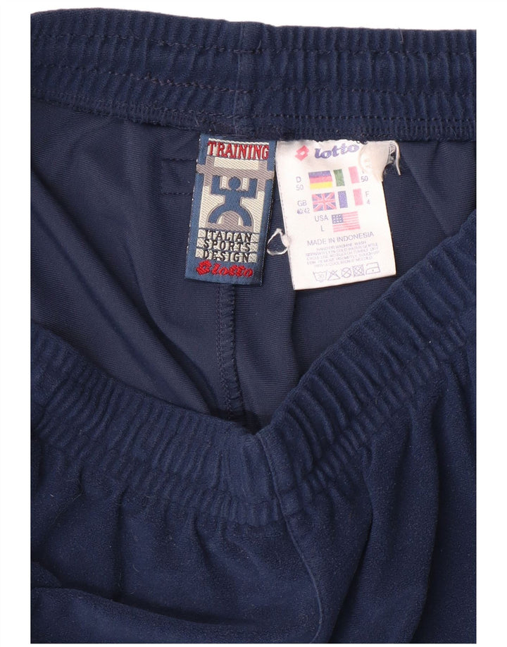 LOTTO Pantalon de survêtement d'entraînement en polaire pour homme UK 40/42 Bleu marine moyen