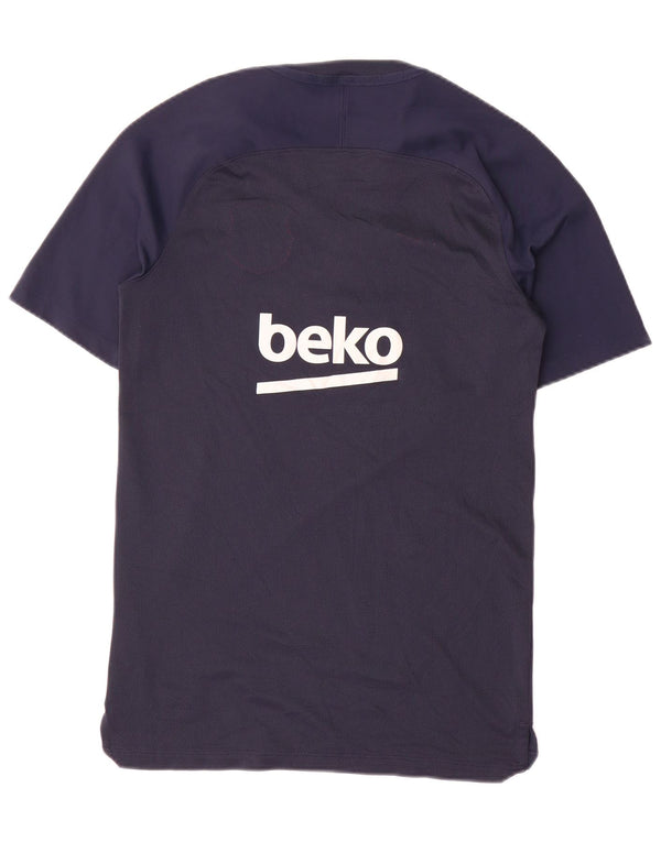 Nike Hommes FCB Graphic T-Shirt Haut Petit Bleu Marine Colorblock Polyester