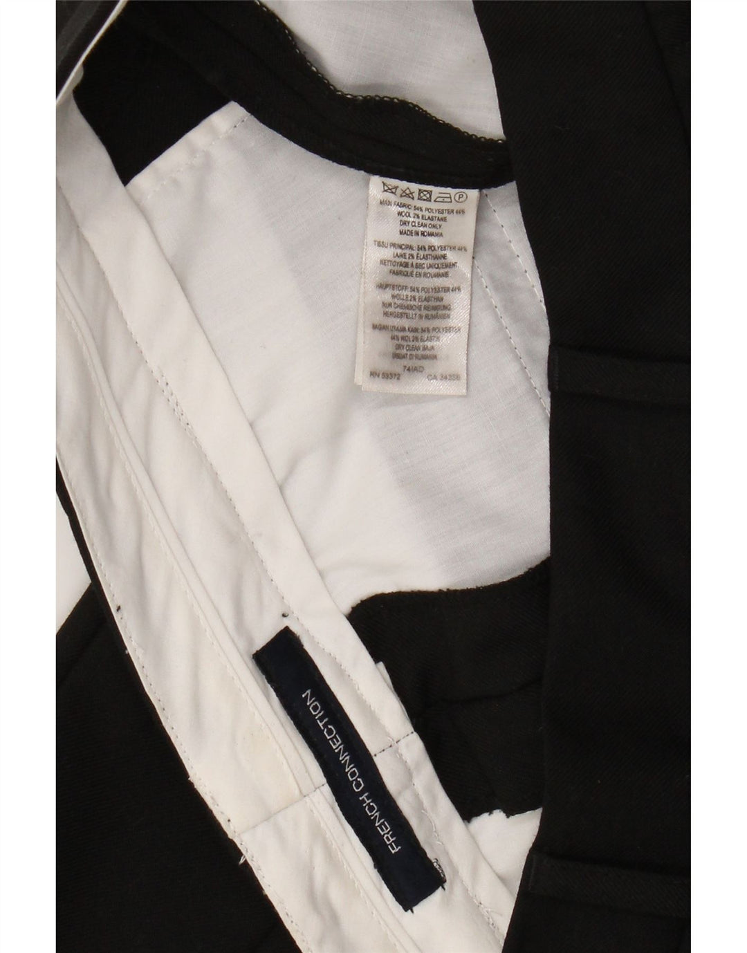 French Connection Pantalon Chino Slim Femme W28 L25/28 Noir Polyester