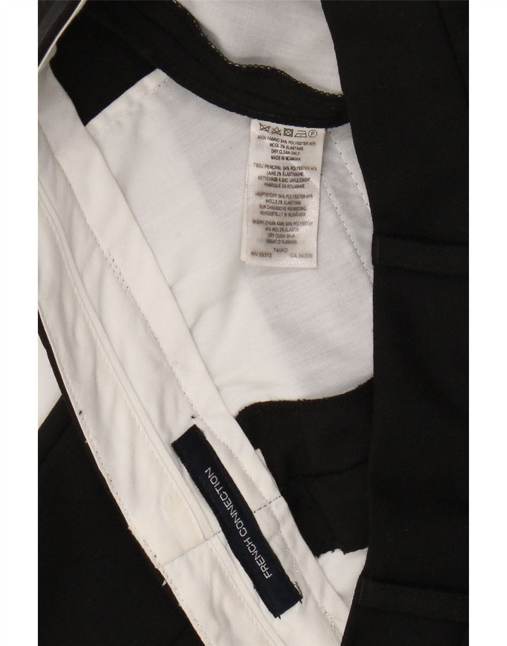 French Connection Pantalon Chino Slim Femme W28 L25/28 Noir Polyester