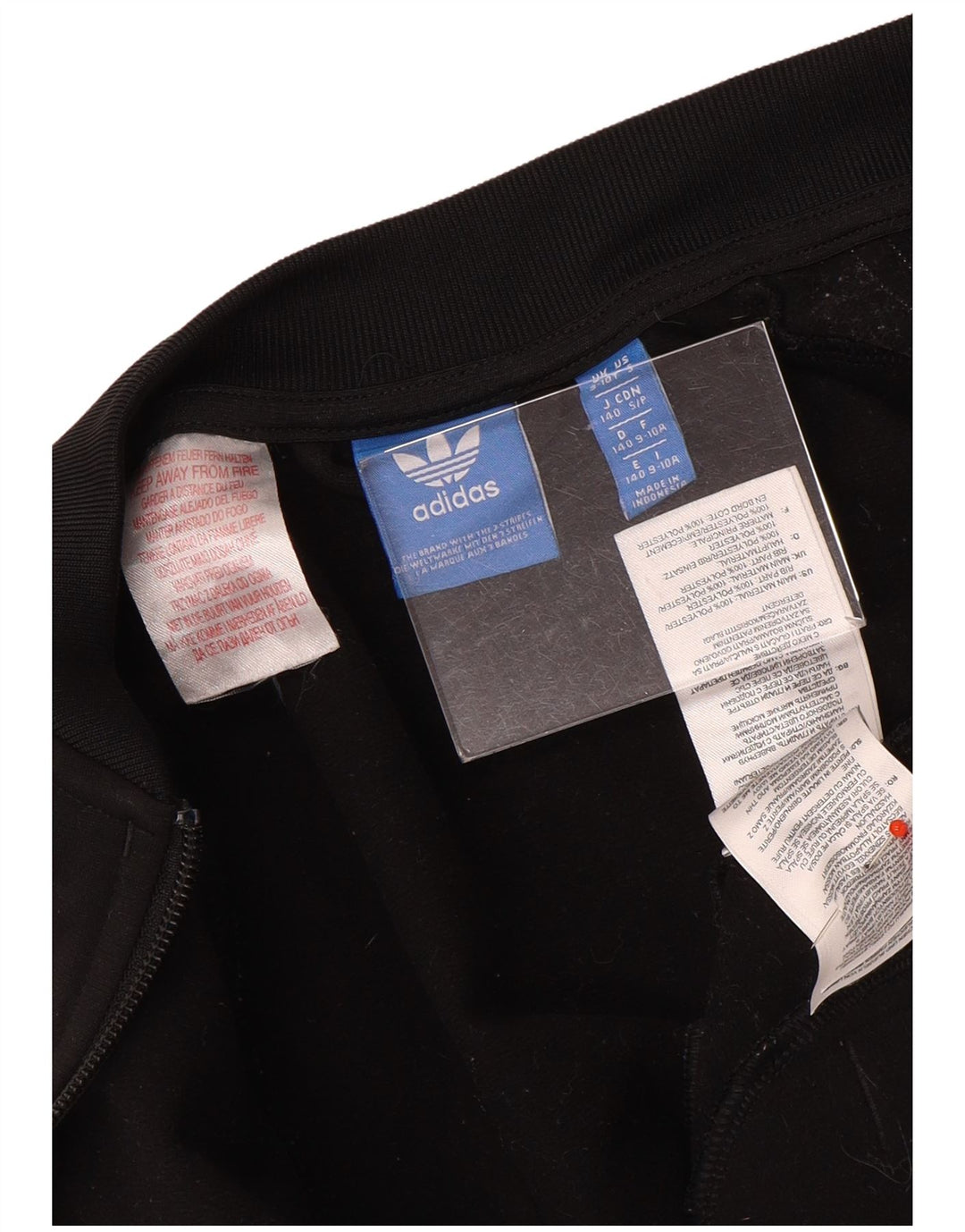 Veste de survêtement Adidas Garçon 9-10 ans Noir Polyester