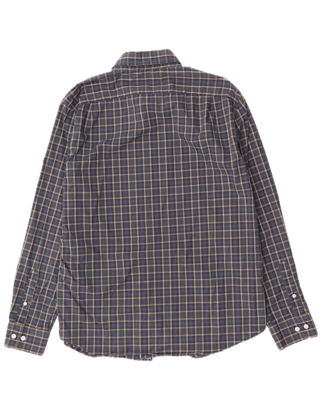Nautica Chemise Homme Grand Carreau Bleu Marine Coton