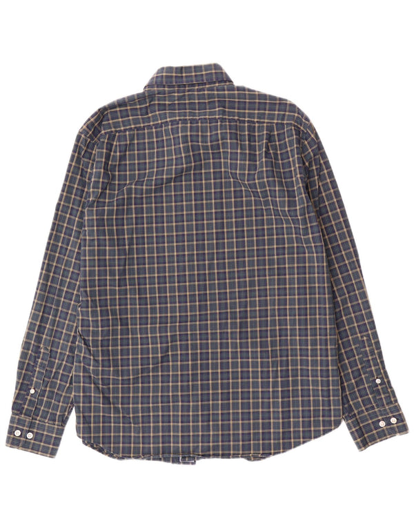 Nautica Chemise Homme Grand Carreau Bleu Marine Coton