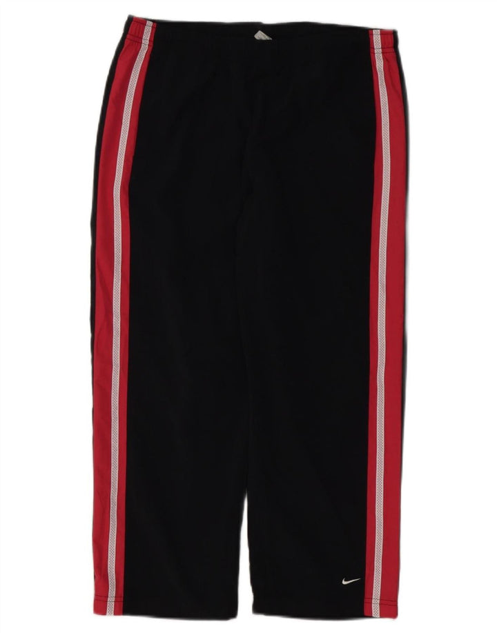 NIKE Pantalon de survêtement pour femme US 8/10 Polyester color block noir moyen