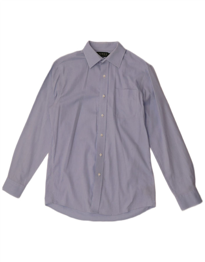 Ralph Lauren Chemise ajustée pour homme Taille 15 1/2 39 Coton bleu moyen