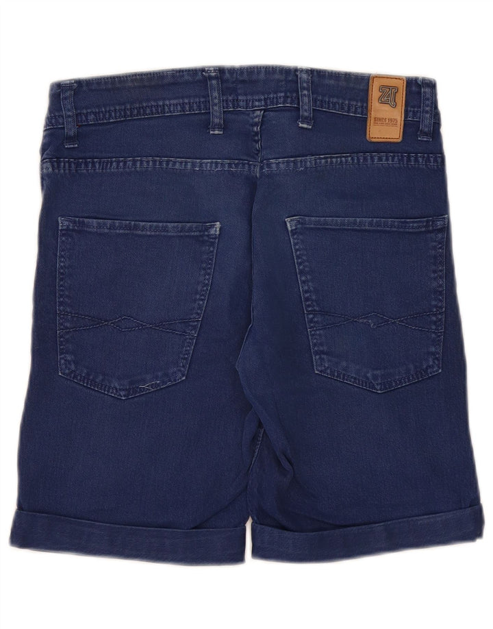 Zara Short en jean pour homme EU 38 Small W30 Bleu marine