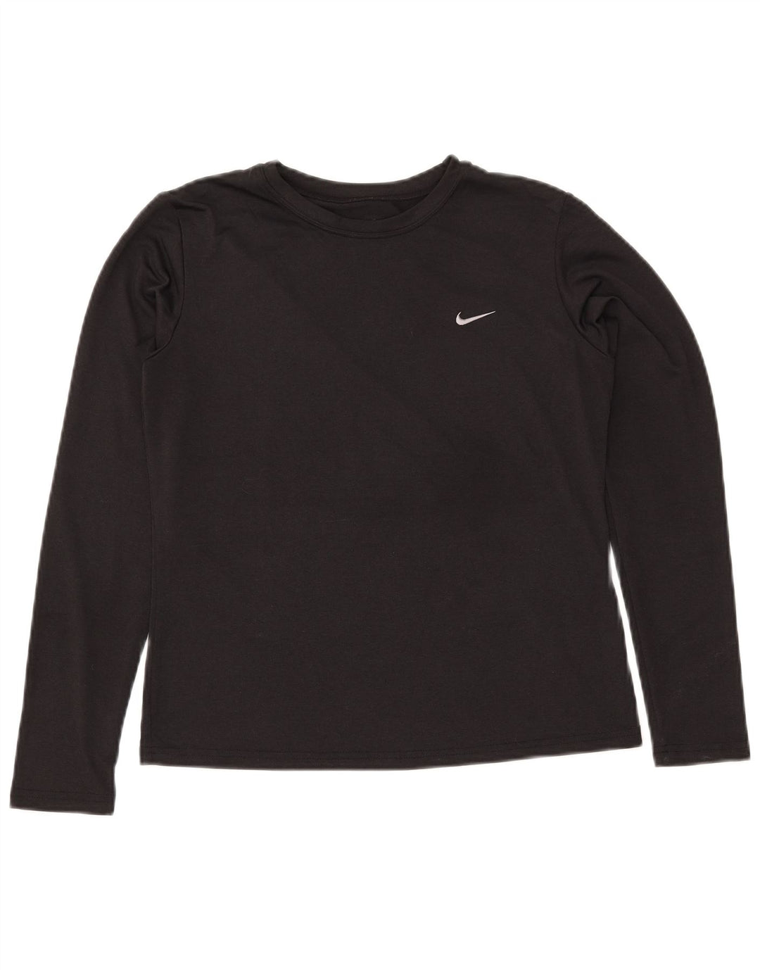 NIKE Haut Dri Fit à manches longues pour femmes US 8/10 Polyester noir moyen