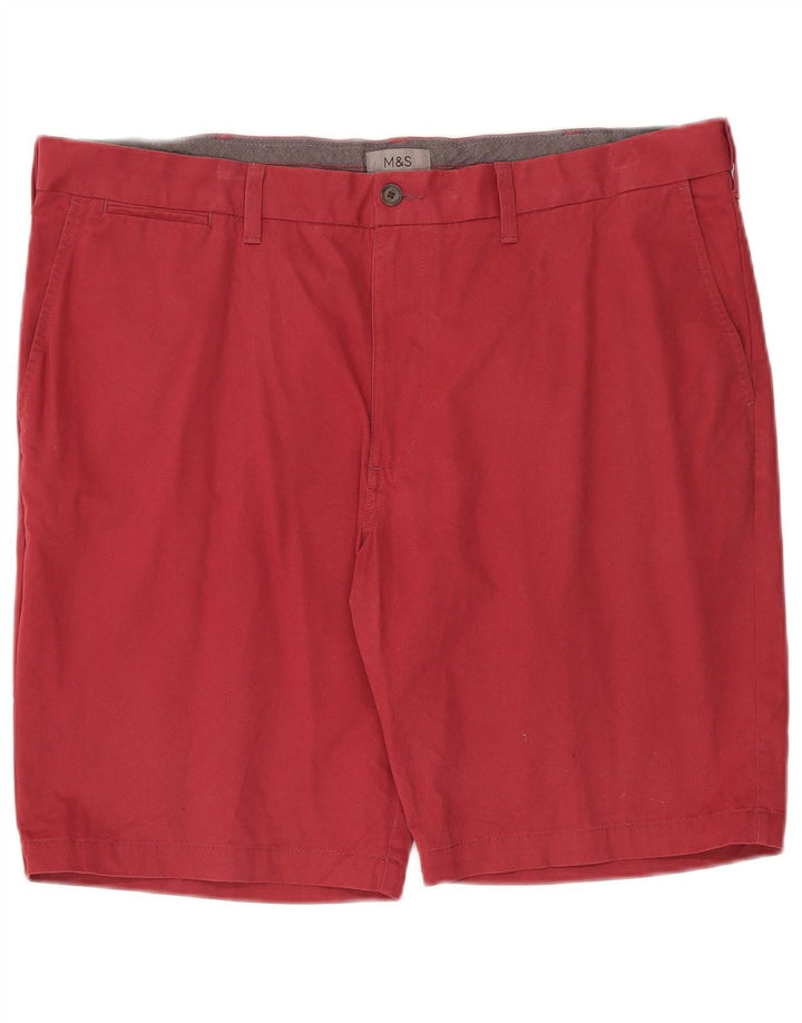 Marks & Spencer Short Chino Homme W42 2XL Rouge Coton