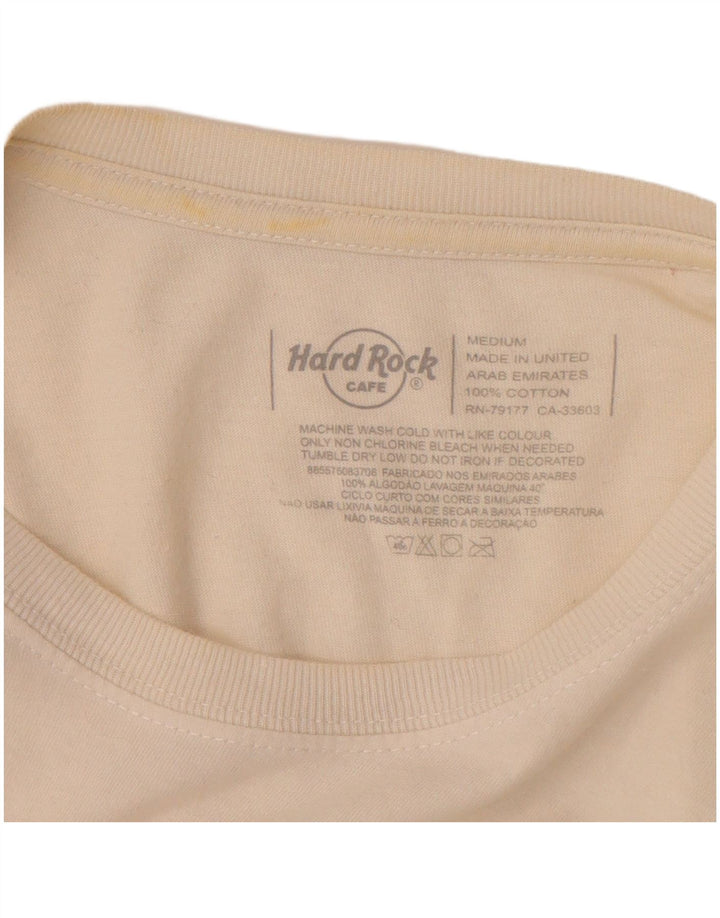 Hard Rock Cafe Lisboa Graphic T-Shirt Homme Blanc cassé Coton