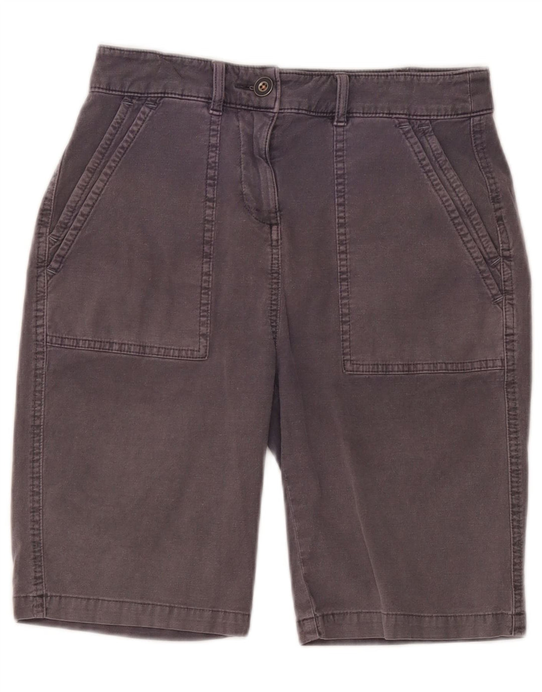 Short chino White Stuff pour femme UK 8 Small W28 Gris Coton