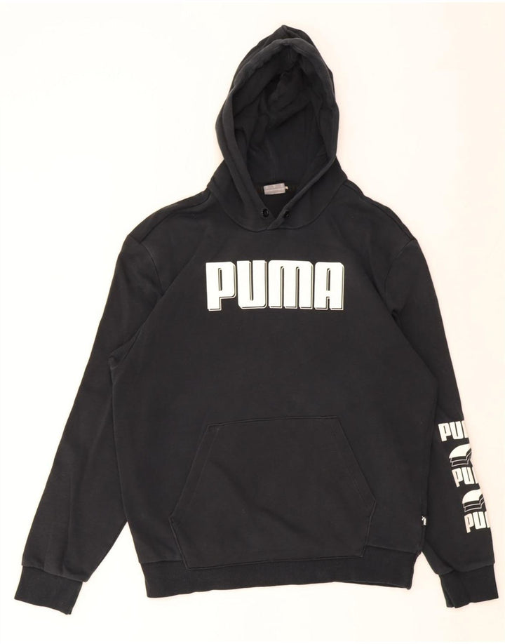 Puma Pull à Capuche Graphique Homme Noir Moyen Coton