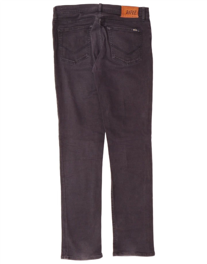 RIFLE Jean Slim Homme W34 L34 Gris Coton