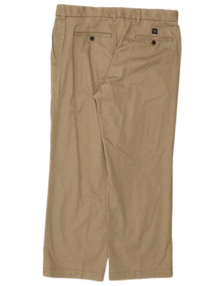 MARKS & SPENCER Pantalon Chino Droit Homme W34 L29 Coton Beige