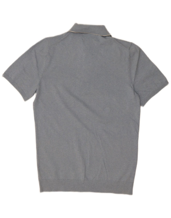 Marks & Spencer Mens Polo Shirt Small Blue Cotton