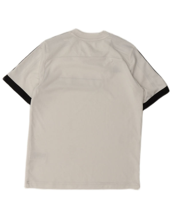 Adidas Garçon Climacool T-Shirt Top 13-14 ans Blanc Colorblock Polyester